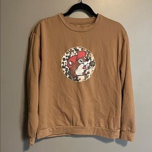 Tan Graphic Crewneck Sweater